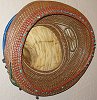 Very large, whimsical, intricate basket with spalted maple and teneriffe inserts